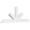 Ekena Millwork Saratoga Architectural Grade PVC Gable Bracket, 84"W x 31 1/2"H x 4"D x 6"F, 9/12 Pitch GBP084X32X0406SAR00 - alternate 1